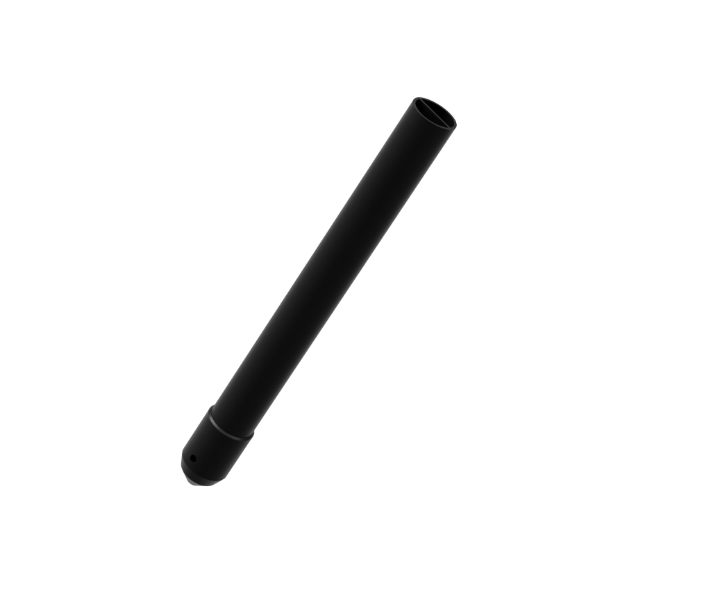 Splitpipe-Erdwärmesonde von separatus: Zweikammer-Rohr mit 51 mm Aussendurchmesser, Vor- und Rücklauf in einem Rohr